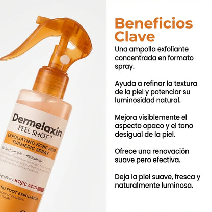 Spray Exfoliante Corporal - Ácido Kójico + Cúrcuma